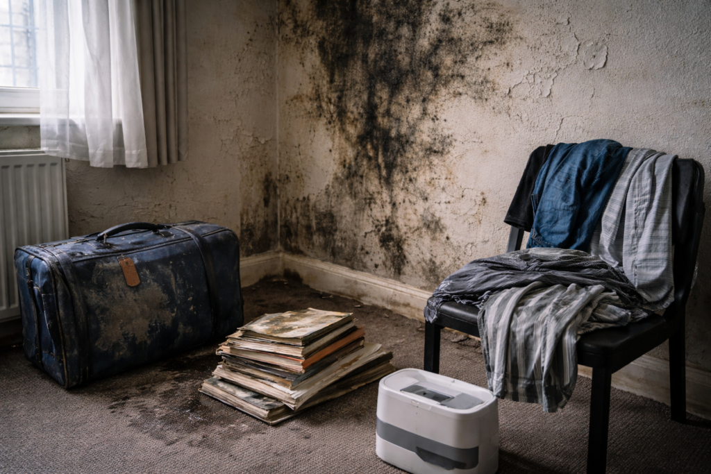 Disrepair caused damage to personal belongings