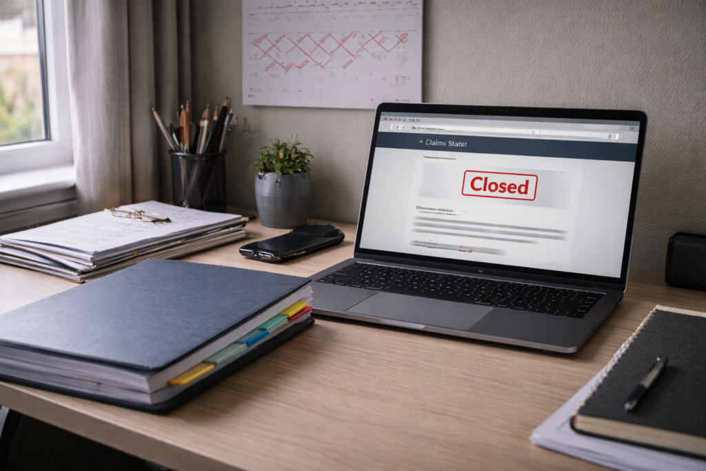 Claim closed without decision