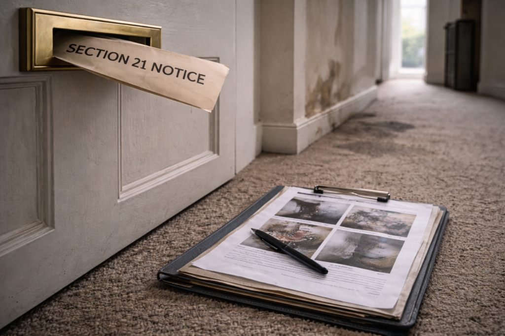 Section 21 issued after disrepair complaint